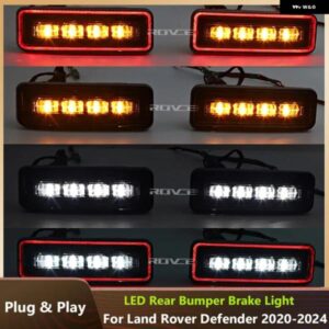 ランドローバー LED リアバンパー リフレクターテールブレーキ ストップランプ ウィンカーライト ディフェンダー 2020-2023 カーアクセサリ