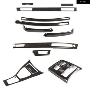 BMW 3シリーズ E90 2005-2012 ABS カーボン車内ダッシュボードセンターコンソール装飾パネル ステッカー カーアクセサリー カスタムパーツ