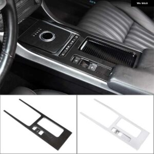 ジャガー カーボンスタイル の中央ギア シフト水カップホルダーパネル カバー トリムステッカー F-PACE XE XEL XF XFL 2016