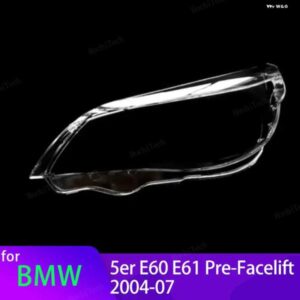 BMW ヘッドライト カバー 5シリーズ E60 E61 プレ LCI 2004-2007 クリア ハウジング フロント ヘッドライト レンズ シェルガラスランプカバー
