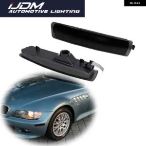 BMW 1996-2002 Z3 M クーペロードスタースモークレンズ フロントサイド マーカー パーキングライトカバー シェルなし電球/ソケットカー