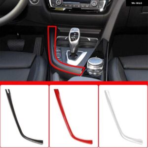 BMW LHD 3 4シリーズ 3GT F30 F31 F32 F33 F34 F35 F36 ABS カーボン中央制御ギア シフト L 字型ストリップトリム