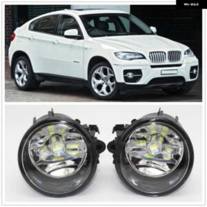 BMW LED カーライト X6 E71 E72 2012-15 スタイリング フロント LED フォグランプ フォグライト 電球
