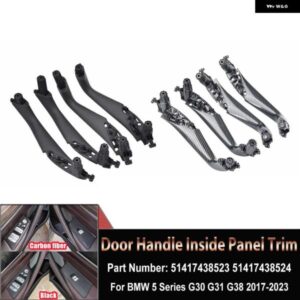 BMW 4個 インテリア車ドア ハンドル 内側パネル トリム 5シリーズ G30 G31 G38 2017-2023 51417438523 51417438524