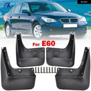 BMW 4X マッドフラップ 5シリーズ E60 4DR サルーンセダン 2004 - 2010 スプラッシュガードマッドガード フロントリア 38596