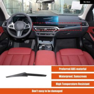 BMW 3 4シリーズ I3 I4 G20 G21 G22 2023 + センターコンソール ダッシュボード パンレルトリムカバー ABS カーボンインテリア