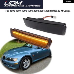 BMW 1996-2002 Z3 M クーペアンバー LED フロントバンパー サイド マーカー ウィンカーライト 運転/パーキング灯フェンダー フレアランプ 12V
