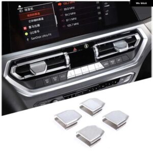 BMW 2 3 4シリーズ F44 G20 F36 2020-2024 ABS 最前列エアアウトレット調整ロッドカバー トリムステッカー カー