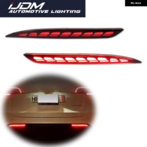テスラ モデル Y 2020-2024 車 LED リアバンパー リフレクターライト機能テール/ ブレーキ リア フォグランプ シーケンシャル ウ