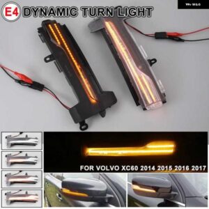 ボルボ ダイナミックサイドミラー ウインカーライト LED ウィンカーウインカーインジケーター XC60 2014-16 OEM: 31371878/31371879