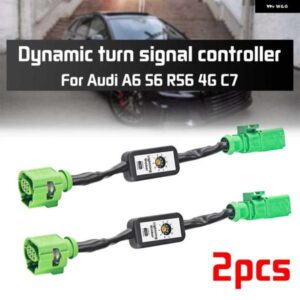 アウディ 2X 4G5945095A/4G5945096C LED テールライト ダイナミックウィンカーアダプターハーネスウインカーモジュールキット A6 C7 2012-2018