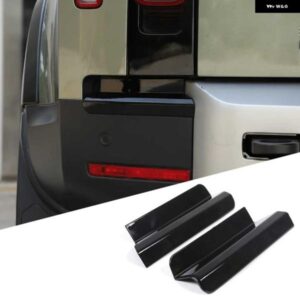ランドローバー ディフェンダー 90 110 2020-2024 ABS 黒リアバンパー 両側テールランプアンダートリムカバー 外装