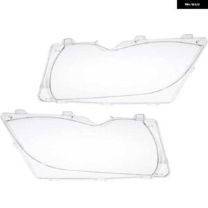 BMW 2個 ライト ヘッドライト レンズ シェルランプカバー 用ガラス E46 4 ドア 37377 63126924045 63126924046