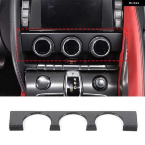 ジャガー ABS カーボンカーエアコンコントロールノブパネル 装飾カバー F-TYPE 2013-2024 オートインテリア