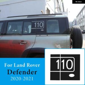 ランドローバー ディフェンダー 110 2020-2021 車外装 C ピラー 110 ステッカー リアウィンドウ装飾ステッカー デカールエンブレム