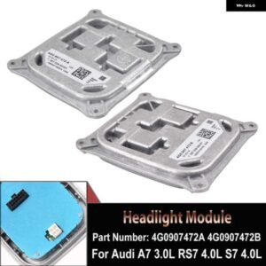 アウディ フロント LED ライトコントロールモジュールドライバーモジュールバラストロー/ハイビーム A7 3.0L S7 RS7 4.0L 2010-2018 4G0907472A 4G0907472B
