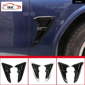 BMW 2ピース ABS フロントフェンダー サイドエアベント カバー トリムスタイリング X3 G01 X4 G02 2018-2022 サメエラサイドベント ステッカー