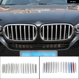 BMW 14個 ABS フロントグリル 装飾ストリップカバー トリム X5 F15 X6 F16 2014-2018 カースタイリング 外装