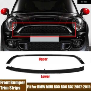 BMW カー フロントバンパー トリムストリップ ミニ R55 R56 R57 2007-2015 傷つきにくい装飾カバー