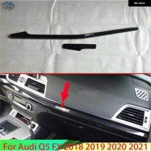 アウディ Q5 2018-21 装飾 カーボンスタイル センターコンソール インテリア インパネ トリム周り
