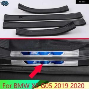 BMW X5 G05 2019-2024 カーステンレス外側ドアシルパネルスカッフプレートキックステップトリムカバー プロテクター