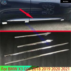 BMW X3 G01 2018-2021 カー ABS クロームサイドドアラインガーニッシュボディ トリムアクセントモールディングカバー ベゼル プロテクター