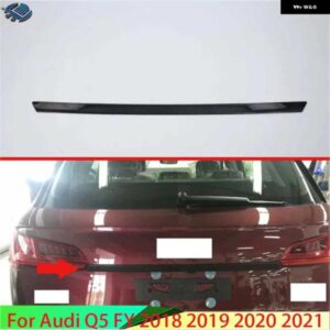 アウディ Q5 年度 2018-21 装飾 カーボンスタイルリアトランクドアトリムカバー トランク蓋