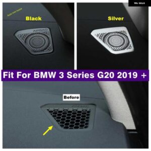 BMW LHD ダッシュボード ステレオ スピーカー オーディオサウンド スピーカー 装飾 カバー トリム 3シリーズ G20 2019 - 2024 インテリア