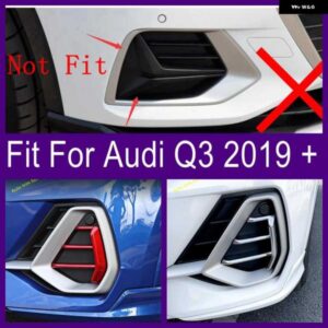アウディ Q3 2019 - 2023 フォグライト グリル フロントバンパー フォグランプ グリル ABS レーシング グリル カバー トリム交換