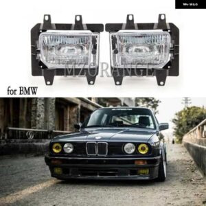 BMW ヘッドライト フォグランプ E30 1985-1993 318I 325I フロントバンパー フォグランプ フォグファン プケースカバー DRL ヘッドライト カー