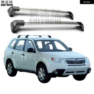 スバル 2個 フォレスター 5 ドア SUV 2008 - 2012 固定点 合金ベルトロック LED シューティング CORSS ラック