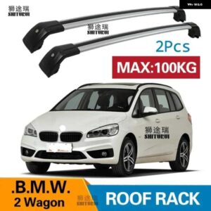 BMW 2個 ルーフバー 2シリーズ アクティブツアラーグランツアラー 2015-2021 ワゴン合金サイドバークロスレール ルーフラックキャリア