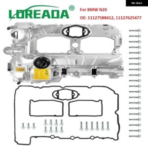 BMW 11127588412 11127625477 アルミ バルブ カバー ガスケット ボルト付き N20 F10 F25 320I 328I 528I X1 X3 X5 Z4 2.0L L4 12-18