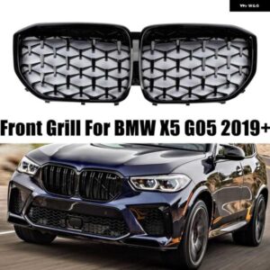 BMW フロントキドニーバンパー グリル ダイヤモンドスタースタイルグリル X5 G05 2019-22 レーシング グリル 交換スタイリング