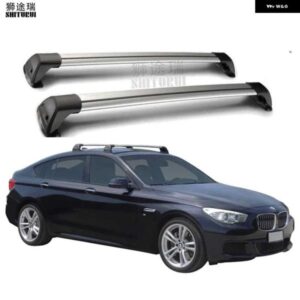 BMW 2個 5シリーズ F10 4 ドアセダン 2010 - 2017 固定ポイント 合金ベルトロック LED シューティング CORSS ラック