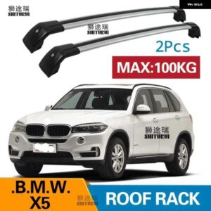 BMW 2個 ルーフバー X5 F15 F85 G05 2014-2023 2019 2018 合金サイドバークロスレール ルーフラックキャリアキャリア