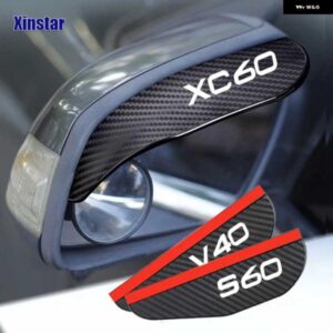 ボルボ 2X バックミラー アイブロウプロテクター S60 XC90 V40 V50 V60 V70 S80 S90 V90 C30 C70 XC70 XC60 XC40 AWD T6