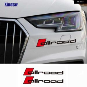 アウディ 2個 オールロード車ヘッド デカール ステッカー A4 A6