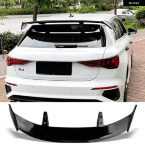 アウディ スポイラー 汎用 カーボン表面 ABS 材料タイプ 汎用 車リアトランク スポイラー A3 ハッチバック A1 スポーツバック Q2 Q3 Q5 Q7