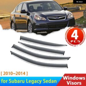 スバル フロントガラス レガシィ B4 セダン BM BR 5 V 2010 2014 ウィンドウ バイザーディフレクターレインアイブロウガード