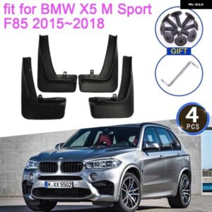 BMW X5 M スポーツ F85 2015-18 マッドフラップ マッドガード フェンダーアンチ スプラッシュガード フロントリア ホイール 4個 STYING