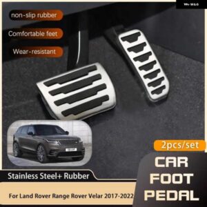 ランドローバー スタイリング フットペダル レンジローバーヴェラール L560 2017-22 レストフットガス ブレーキ ノンスリップペダル