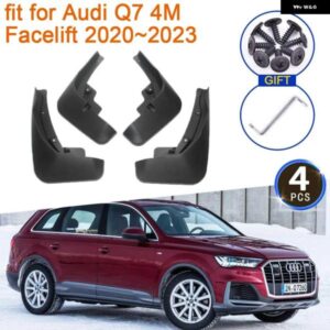 アウディ 4X Q7 4メートル フェイスリフト 2020-23 マッドガード リアフェンダーマッドフラップ スプラッシュガード 前輪カースタイリング