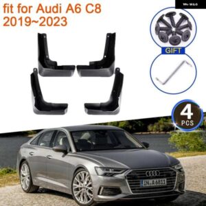 アウディ A6 C8 2019-23 マッドフラップ マッドガード 抗スプラッシュ UPGUARDS フェンダーフロントリア ホイール 4個 カー