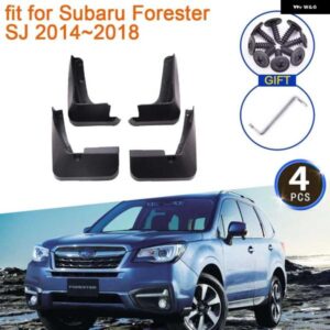 スバル 4X フォレスター SJ 2014-18 マッドフラップ マッドガード スプラッシュガード フェンダーフレアフロントリア ホイールカー