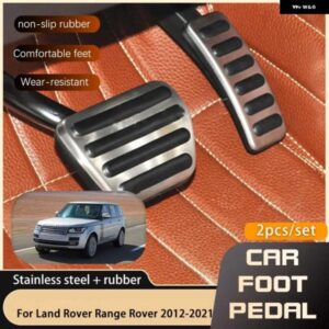 ランドローバー フットペダル レンジローバー L405 2012 2021 オイルガス燃料アクセル ブレーキ 穴あけ不要レストフットペダル カバー パッド