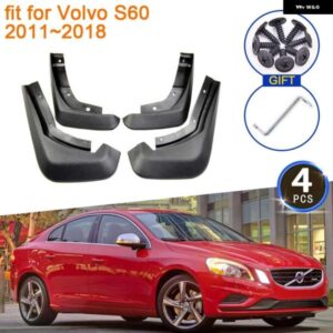 ボルボ S60 2011-18 マッドフラップ マッドガード アンチスプラッシュフェンダーグレードフロントリア ホイール