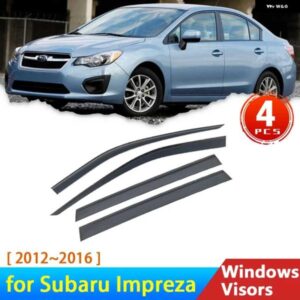 スバル ディフレクター インプレッサセダン GP 2012 2013-16 車 WINDOWA バイザーレインアイブロウガード自動プロテクター