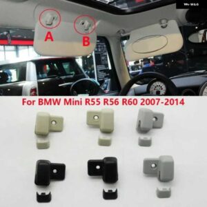 BMW ミニ R55 R56 R57 R58 R60 R61 2007-2014 車ルーフサイドサンバイザーサンバイザー固定クリップバックルフックブラケット