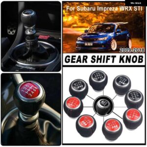 スバル スエードレザーギアシフトレバーノブ レガシィアウトバックフォレスターインプレッサ STI WRX スティックシフター